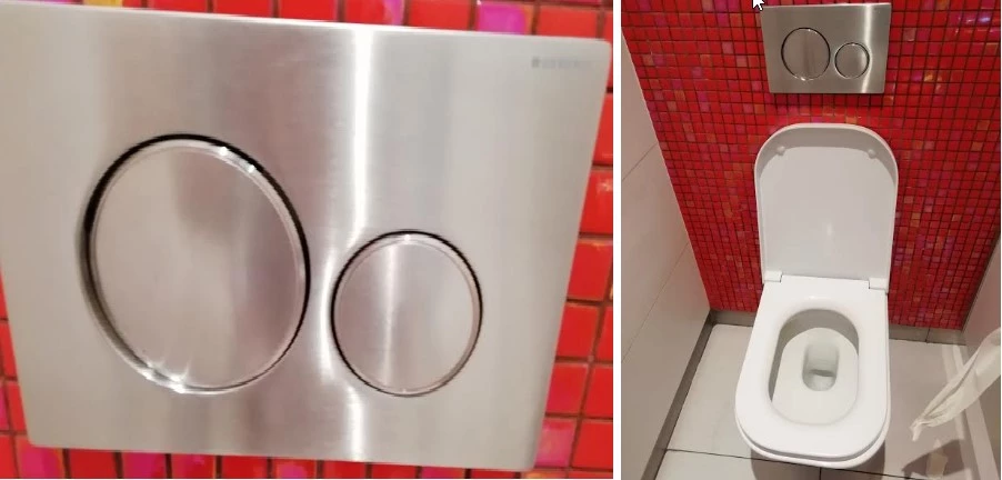 arranjamos autoclismo embutido Geberit com placas de comando de descarga e reparar sanita suspensa Geberit